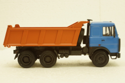 Маз-5516 Самосвал 1994г, синий/оранжевый, Н711, Наш Автопром 1:43