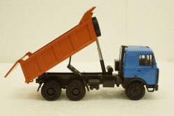 Маз-5516 Самосвал 1994г, синий/оранжевый, Н711, Наш Автопром 1:43