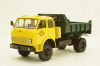 Маз-509Б самосвал, 1962г желтый/зеленый, Н721, Наш Автопром 1:43