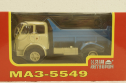 Маз-5549 самосвал, бежевый/синий, Н759, Наш Автопром 1:43