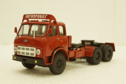 Маз-515А тягач 1974г Автопробег, красный Н701, Наш Автопром 1:43