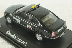 Skoda Superb, Taxi, black, 143ABXbl, Abrex 1:43