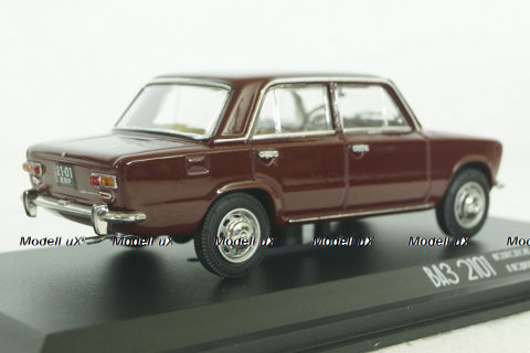 Ваз-2101 Жигули 1970, Lada 1200, бордовый, EVRМ0143-01, EVRmini 1:43