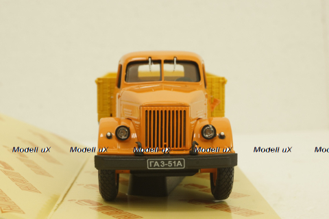 Газ-51А, оражевый/желтый, Н255, Наш Автопром 1:43