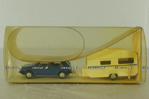 Volkswagen Golf II with trailer 1988 , 60316, Wiking 1:87