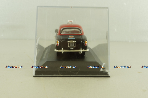 Peugeot 403 Taxi G7 1955, black/red, No28, Nostalgie 1:43