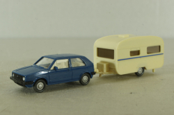 Volkswagen Golf II with trailer 1988 , 60316, Wiking 1:87