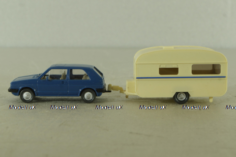 Volkswagen Golf II with trailer 1988 , 60316, Wiking 1:87