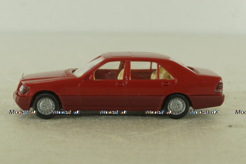 Mercedes 500 SEL (W140) 1991, red, 15801, Wiking 1:87