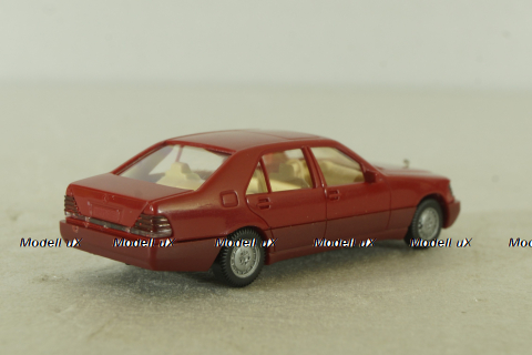 Mercedes 500 SEL (W140) 1991, red, 15801, Wiking 1:87