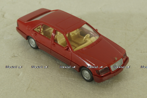 Mercedes 500 SEL (W140) 1991, red, 15801, Wiking 1:87