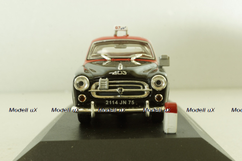 Peugeot 403 Taxi G7 1955, black/red, No28, Nostalgie 1:43
