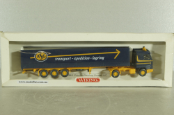 Scania 143 M Pritschensattelzug ASG A335, blue/yellow,  51801, Wiking 1:87