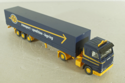 Scania 143 M Pritschensattelzug ASG A335, blue/yellow,  51801, Wiking 1:87