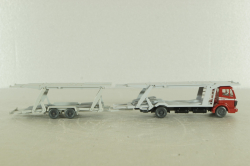 Mercedes 1729 Auto transporter, red/grey, 58000, Wiking 1:87