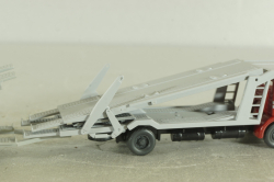 Mercedes 1729 Auto transporter, red/grey, 58000, Wiking 1:87