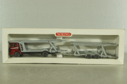 Mercedes 1729 Auto transporter, red/grey, 58000, Wiking 1:87