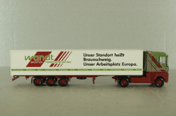 Renault Magnum AE 520 Ti with trailer 1990, green/red, 5460037, Wiking 1:87