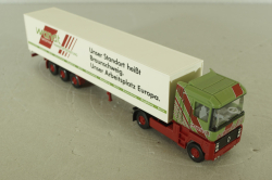 Renault Magnum AE 520 Ti with trailer 1990, green/red, 5460037, Wiking 1:87