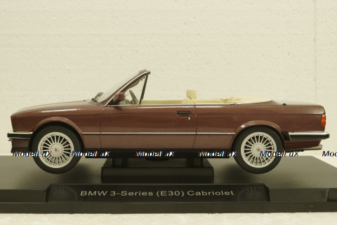 BMW 325i E30 Cabriolet  darkred metallic, 1985, MCG18380, MCG 1:18