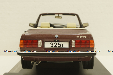 BMW 325i E30 Cabriolet  darkred metallic, 1985, MCG18380, MCG 1:18
