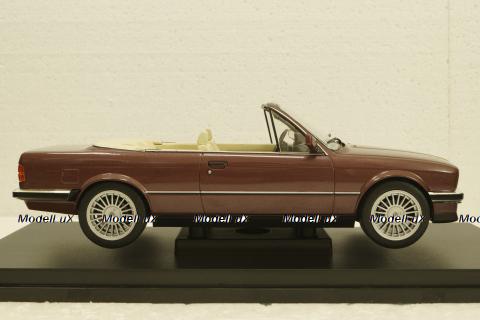 BMW 325i E30 Cabriolet  darkred metallic, 1985, MCG18380, MCG 1:18