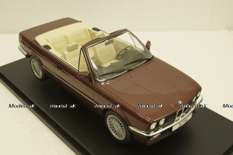 BMW 325i E30 Cabriolet  darkred metallic, 1985, MCG18380, MCG 1:18