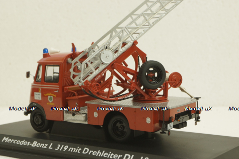 Mercedes L 319 "Feuerwehr" mit  Drehleiter DL 18, 02807, Schuco 1:43