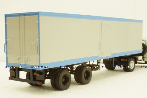 Одаз-9786 п/прицеп серый/синий, Автоистория 1:43