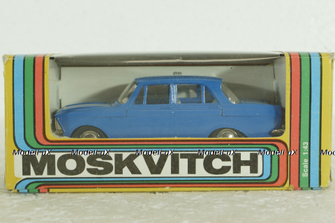 Москвич-412, синий, февраль 92г., Тантал/Радон 1:43