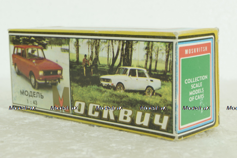 Москвич-412, синий, февраль 92г., Тантал/Радон 1:43