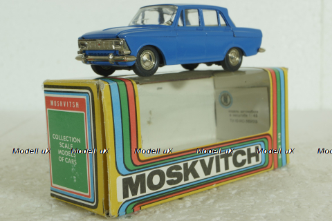 Москвич-412, синий, февраль 92г., Тантал/Радон 1:43