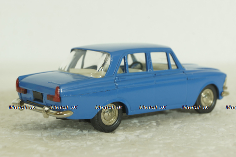 Москвич-412, синий, февраль 92г., Тантал/Радон 1:43