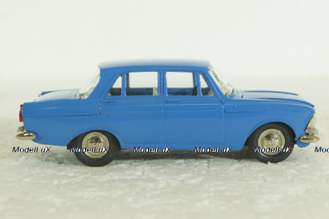 Москвич-412, синий, февраль 92г., Тантал/Радон 1:43