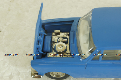 Москвич-412, синий, февраль 92г., Тантал/Радон 1:43