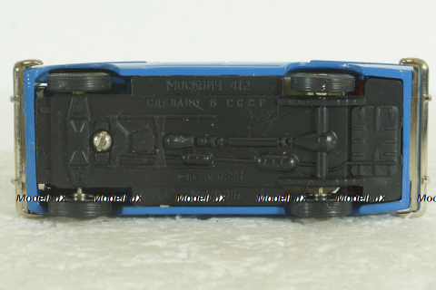 Москвич-412, синий, февраль 92г., Тантал/Радон 1:43