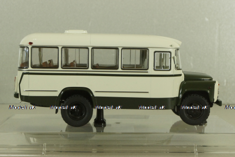 Кавз-685М, автобус 1985г., бело-зеленый, 168506, Dip Models 1:43