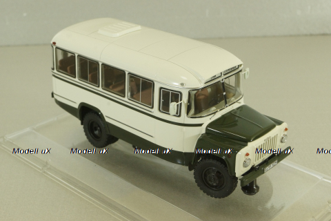 Кавз-685М, автобус 1985г., бело-зеленый, 168506, Dip Models 1:43