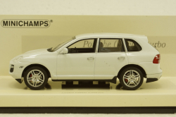 Porsche Cayenne turbo 2007 White 436066270, Minichamps 1:43