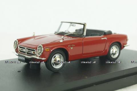 Honda S800M Scarlet Convertible, red, PM4349R, Mark43 1:43