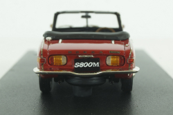 Honda S800M Scarlet Convertible, red, PM4349R, Mark43 1:43