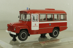 Кавз-685М, пожарный автобус КПП ГДЗС г. Старая Русса 2005 г., 168509, Dip Models 1:43