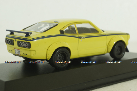 Mazda Savannah RX-3 Test Car, yellow, 03196A, Kyosho 1:43