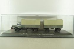 Krupp Titan planet LKW with trailer, grey, 025603, Schuco 1:43