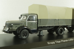 Krupp Titan planet LKW with trailer, grey, 025603, Schuco 1:43