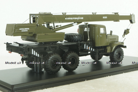 Краз-255Б1 КС-3575 Автокран, хаки,  SSM1183,  SSM 1:43