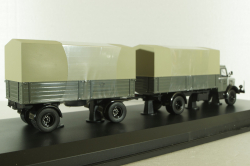 Krupp Titan planet LKW with trailer, grey, 025603, Schuco 1:43