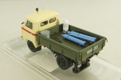 Уаз-450Д, Аварийная «ГорГаз» Душанбе, Таджикистан - 1963 г., с аксесcуарами 145004, DiP Models 1:43