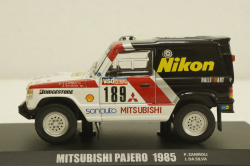 Mitsubishi Pajero Rally Paris-Dakar 1985 P. Zaniroli - J. D. Silva, Norev 1:43