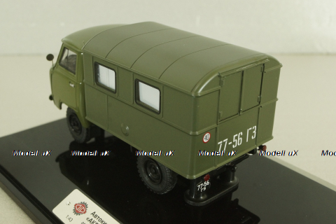Уаз-450Д, АКД-64 (передвижной армейский кинотеатр), с аксессуарами 145005,  DiP Models 1:43